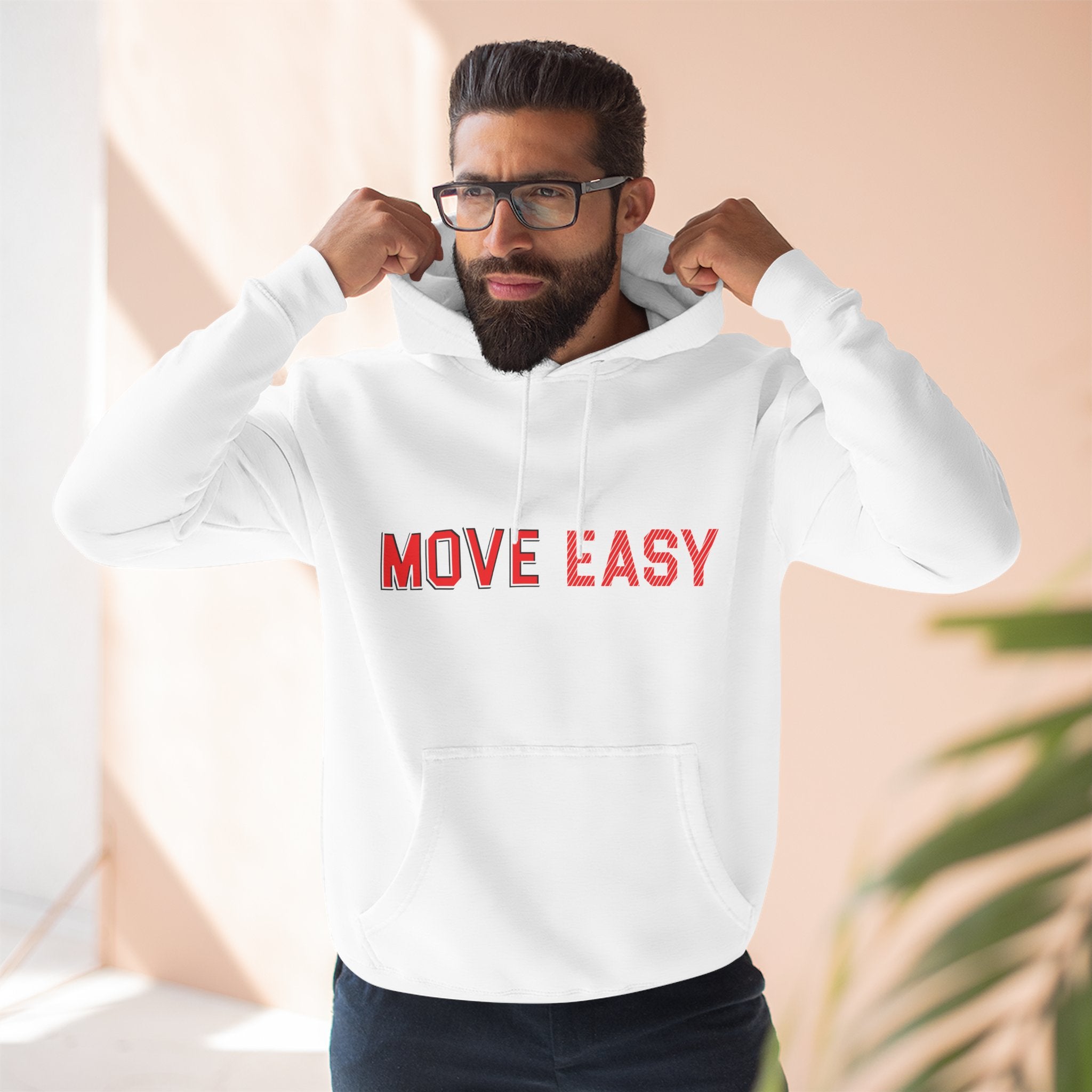 Move Easy - Stylish Three-Panel Fleece Hoodie
