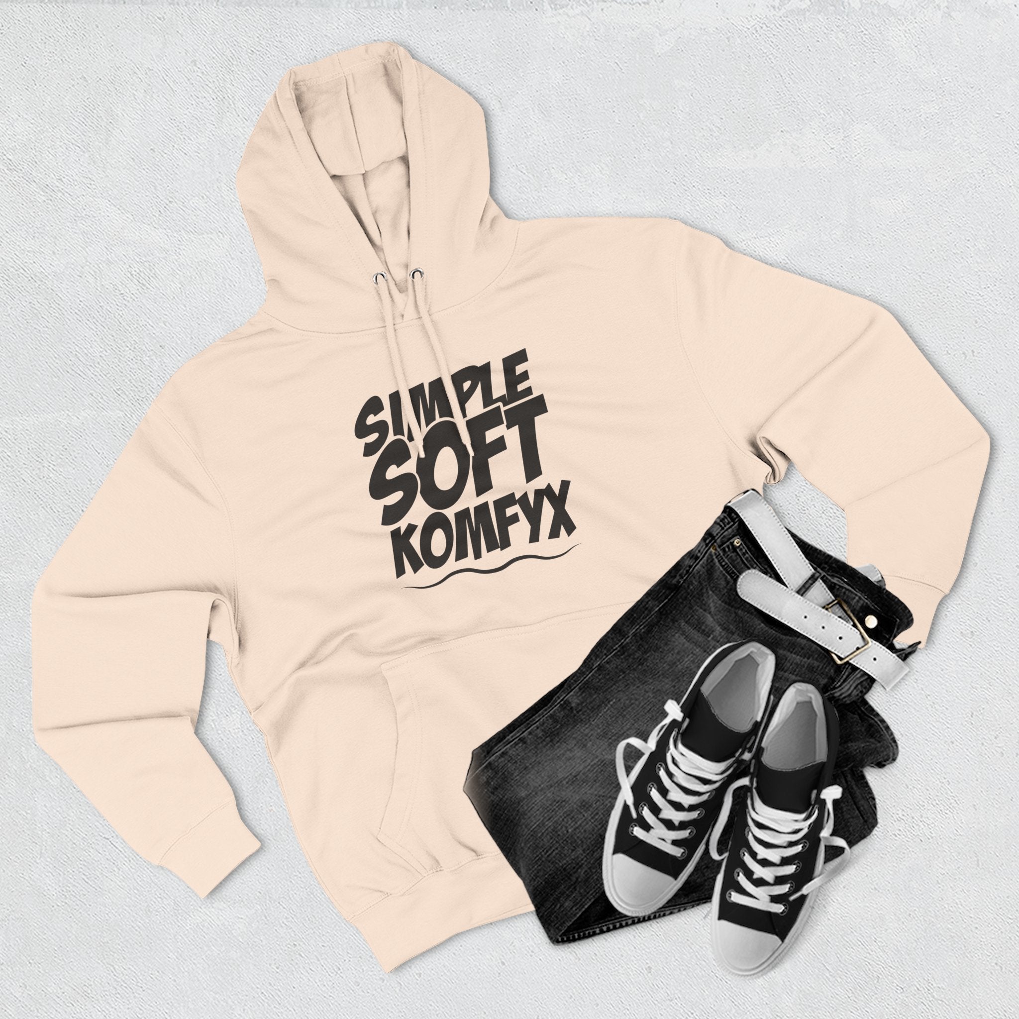 Simple Soft KomfyX - Three-Panel Fleece Hoodie