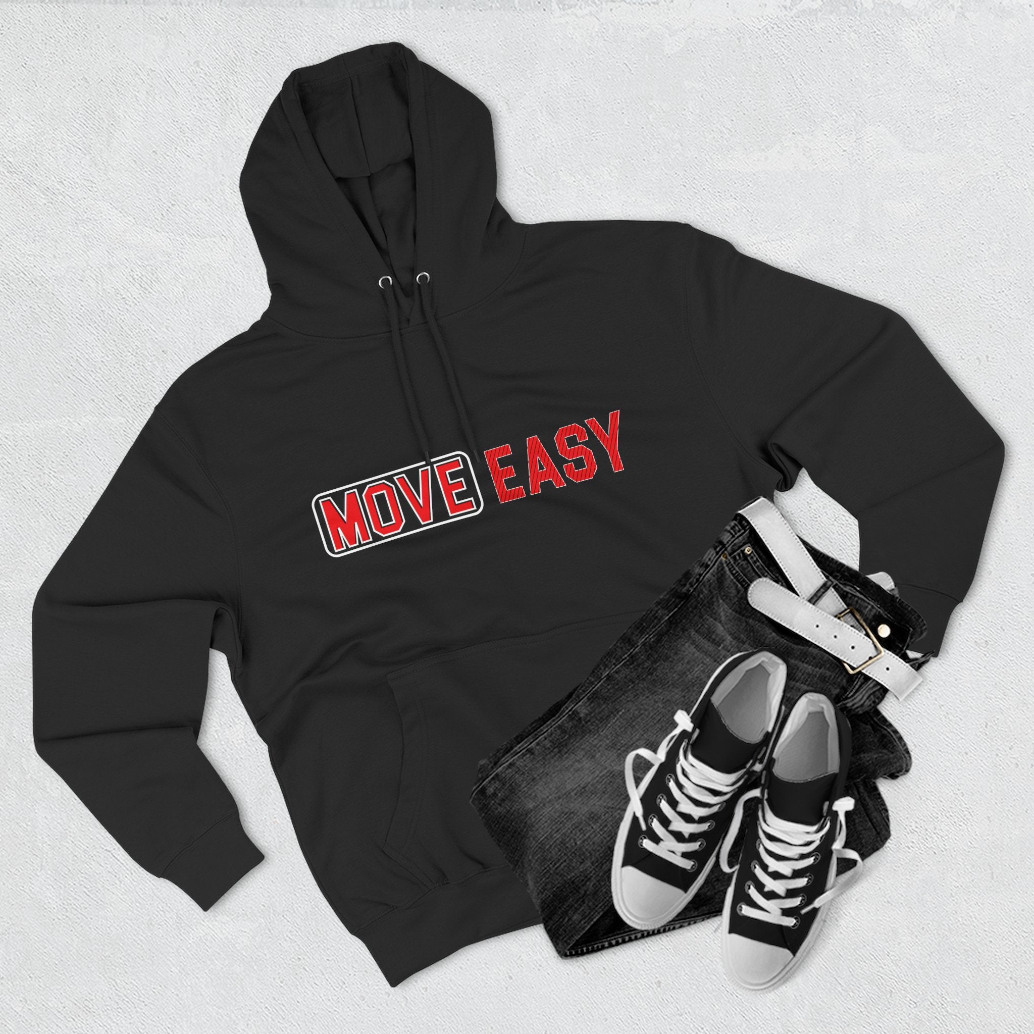 Move Easy - Stylish Three-Panel Fleece Hoodie