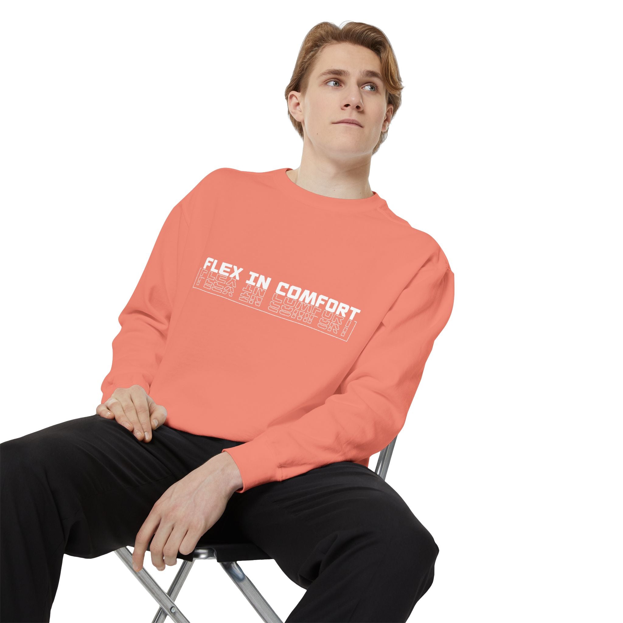 Flex In Comfort - Garment-Dyed Sweatshirt