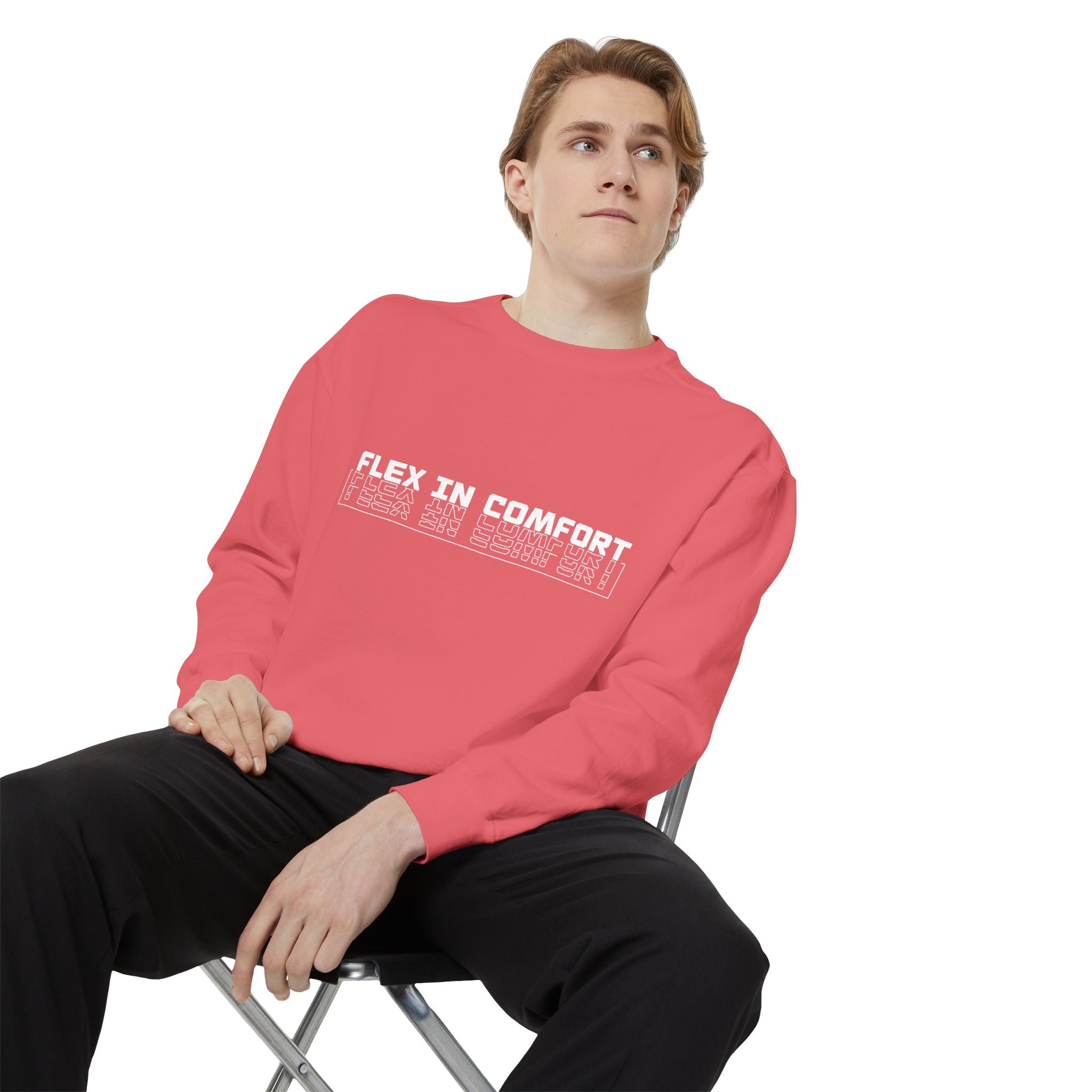Flex In Comfort - Garment-Dyed Sweatshirt