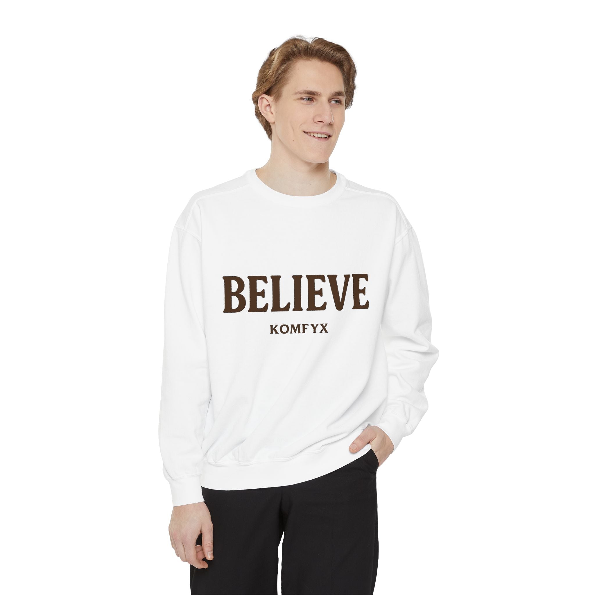 Believe KOMFYX - Garment-Dyed Sweatshirt
