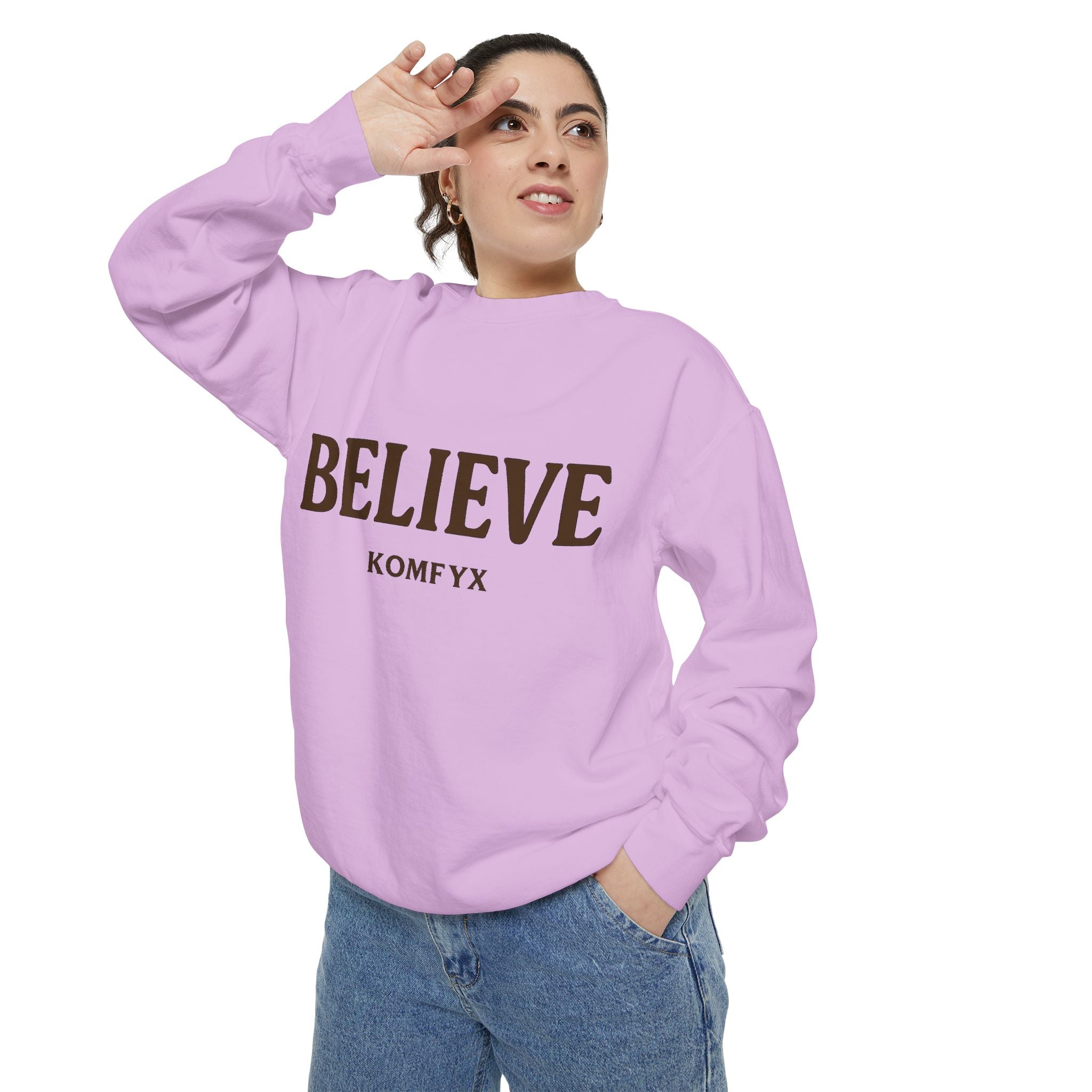 Believe KOMFYX - Garment-Dyed Sweatshirt