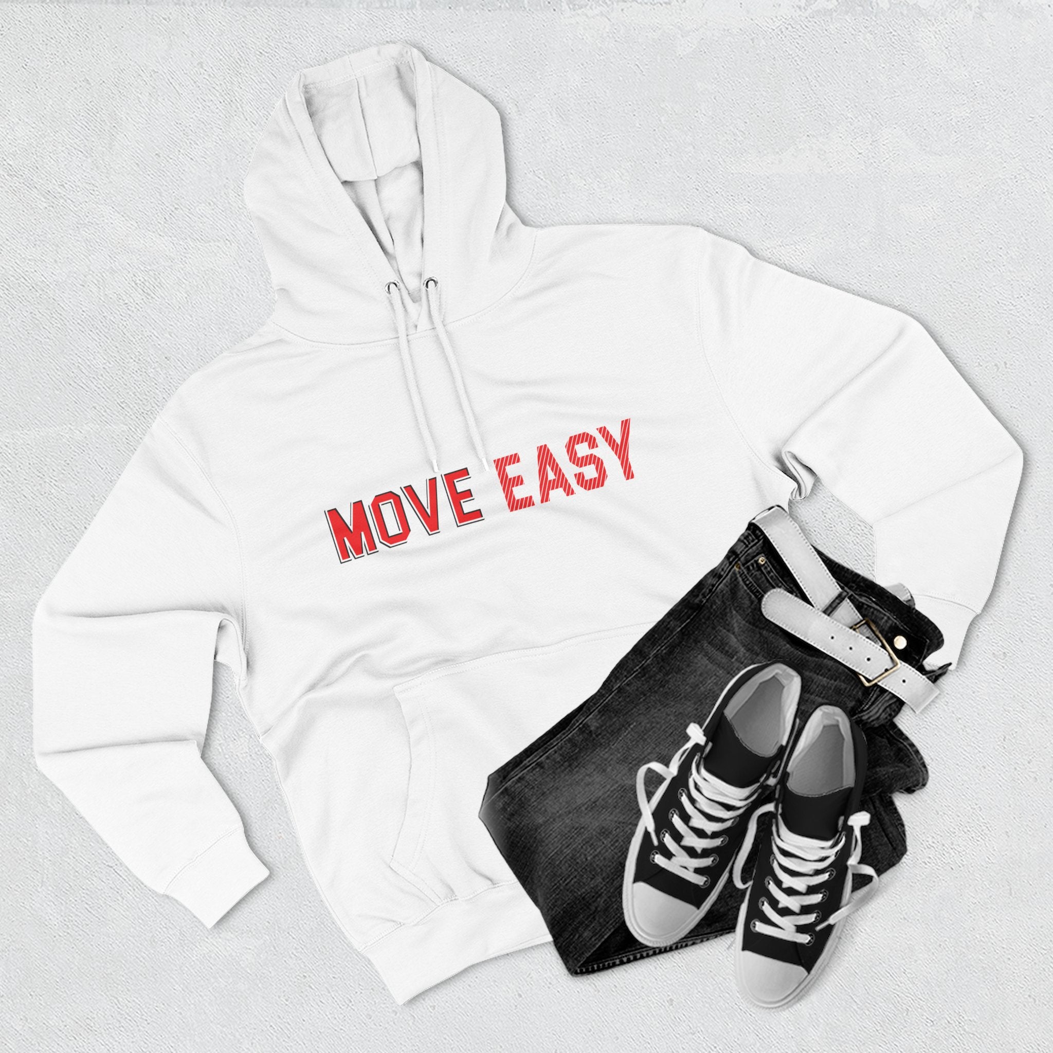 Move Easy - Stylish Three-Panel Fleece Hoodie