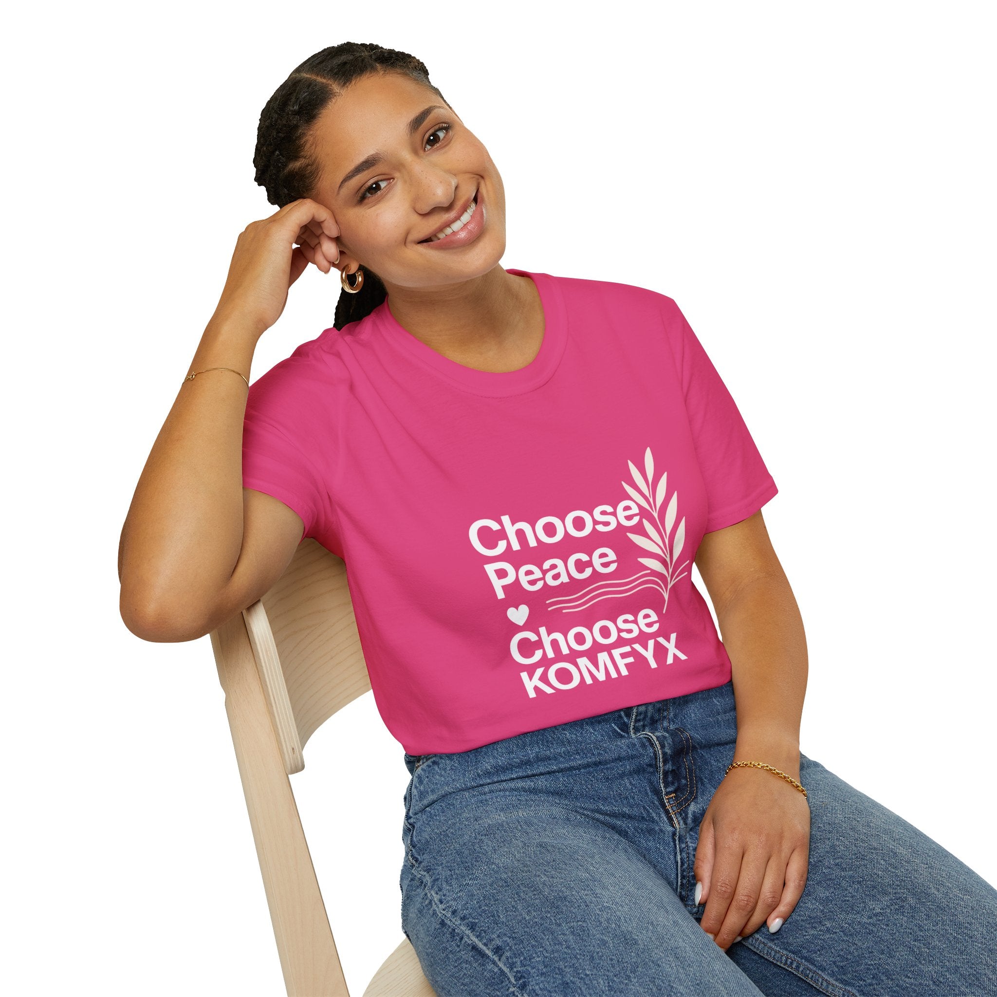 Choose Peace, Choose KOMFYX - Soft Style T-Shirt