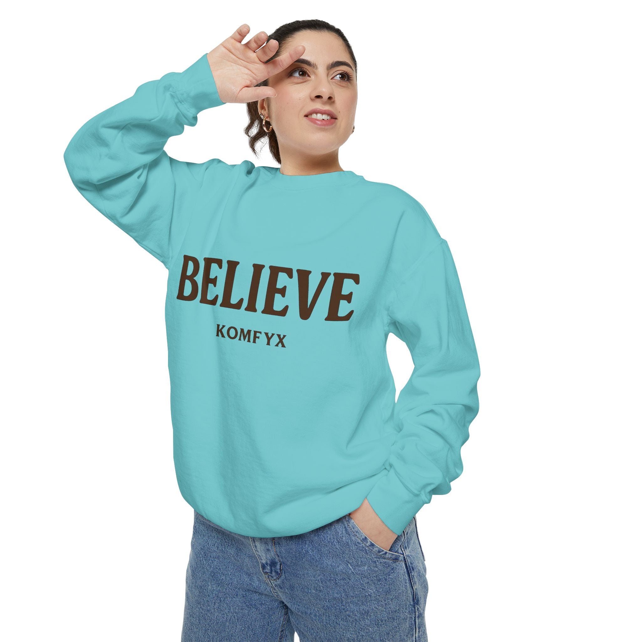 Believe KOMFYX - Garment-Dyed Sweatshirt