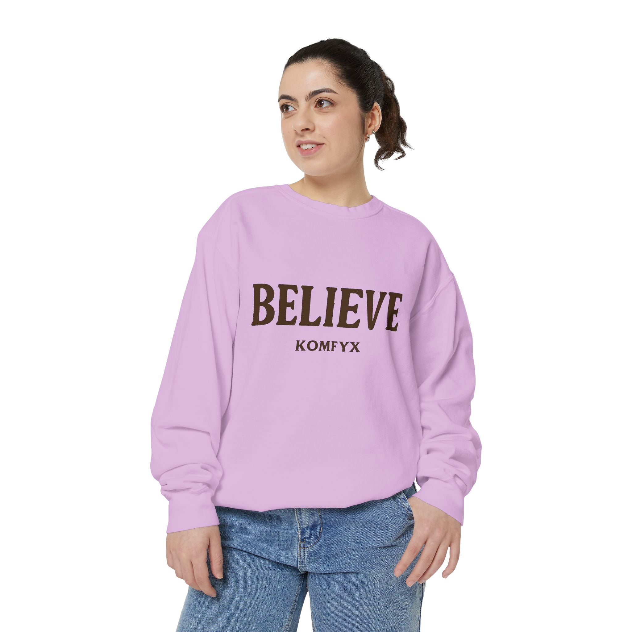 Believe KOMFYX - Garment-Dyed Sweatshirt