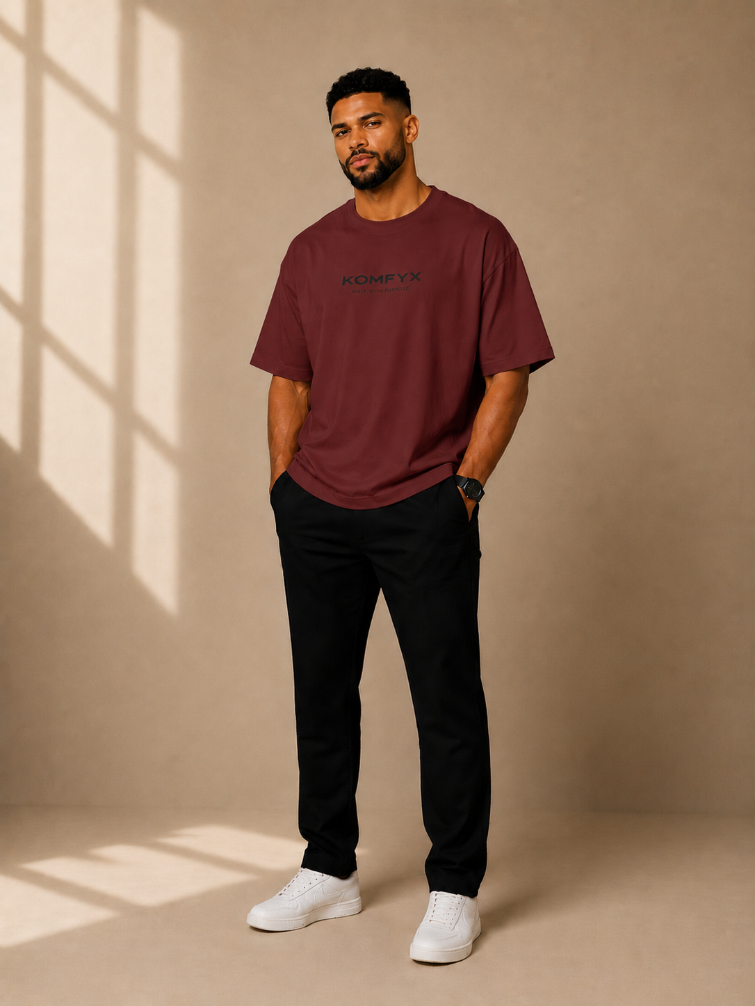 KOMFYX Essential Oversized Tee | Premium Men's Luxury T-Shirt