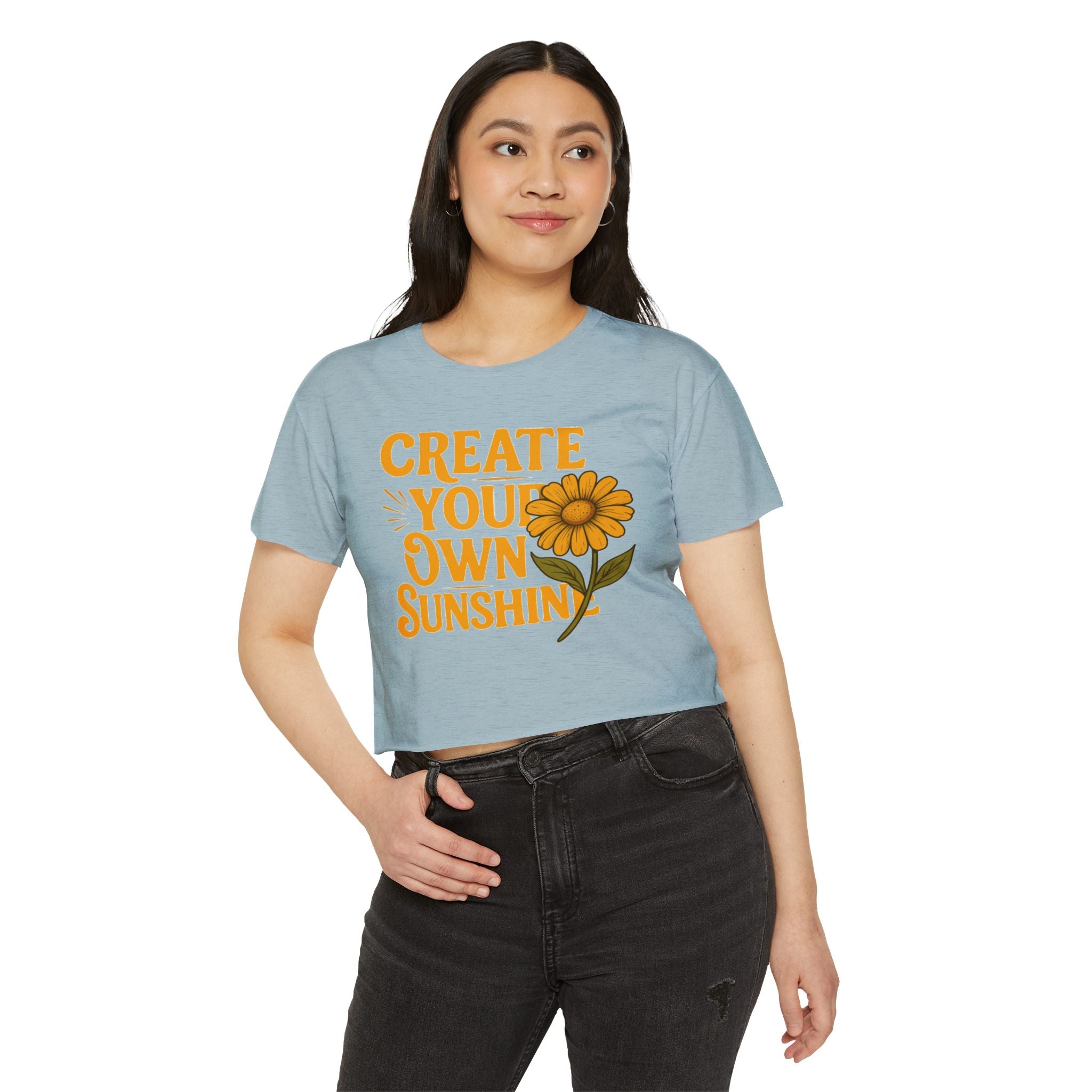 Create Your Own Sunshine - Women's Festival Crop Top
