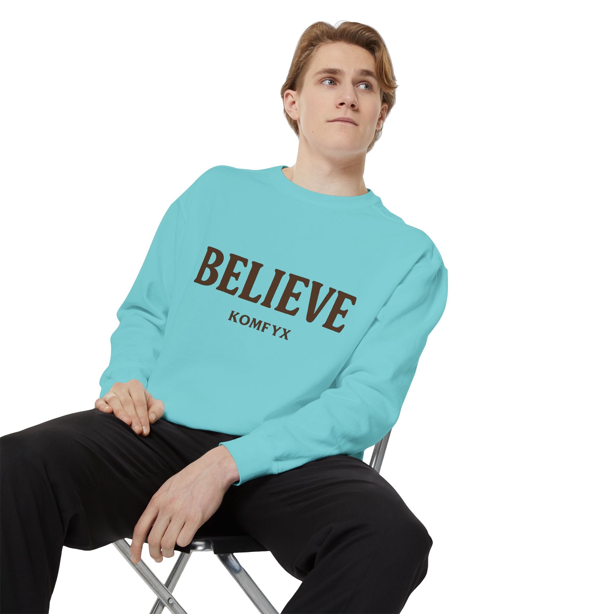 Believe KOMFYX - Garment-Dyed Sweatshirt