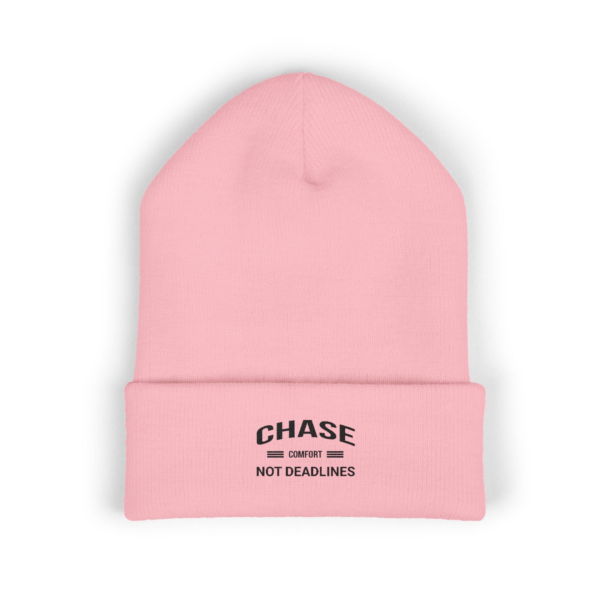 Chase Comfort, Not Deadlines - Classic Cuffed Beanie