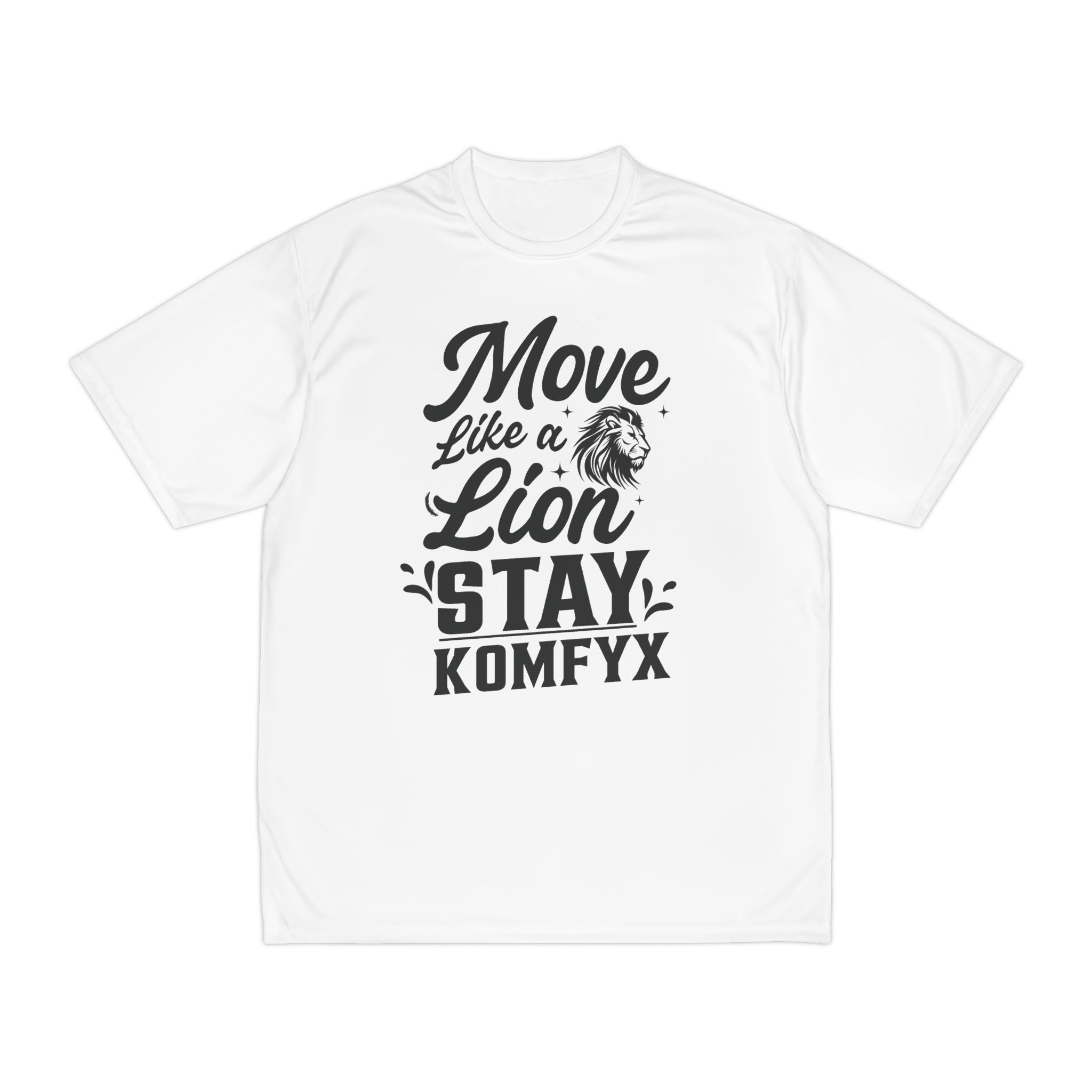 Move Like a Lion, Stay KomfyX - Men's Performance T-Shirt