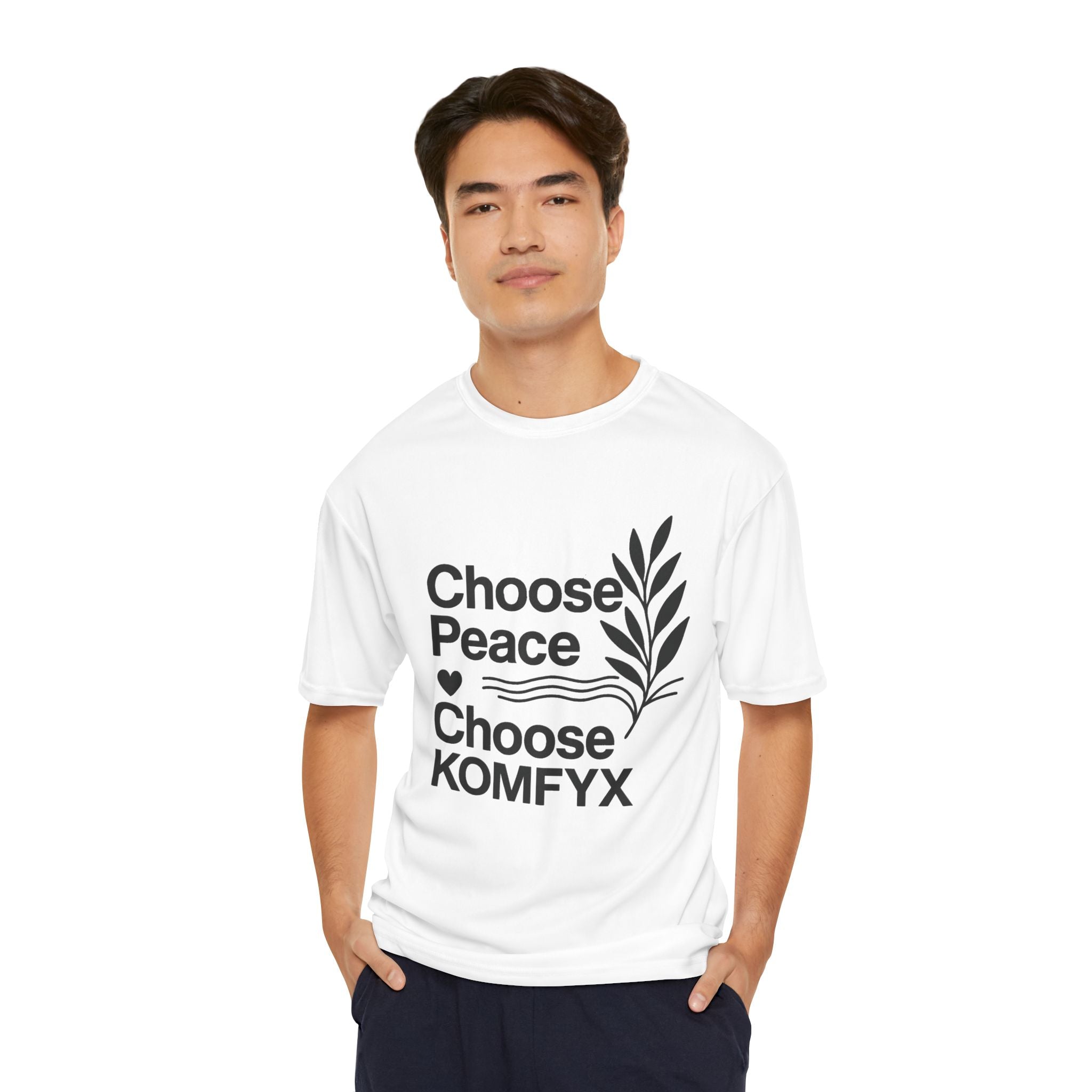 Choose Peace, Choose KOMFYX - Men's Performance T-Shirt