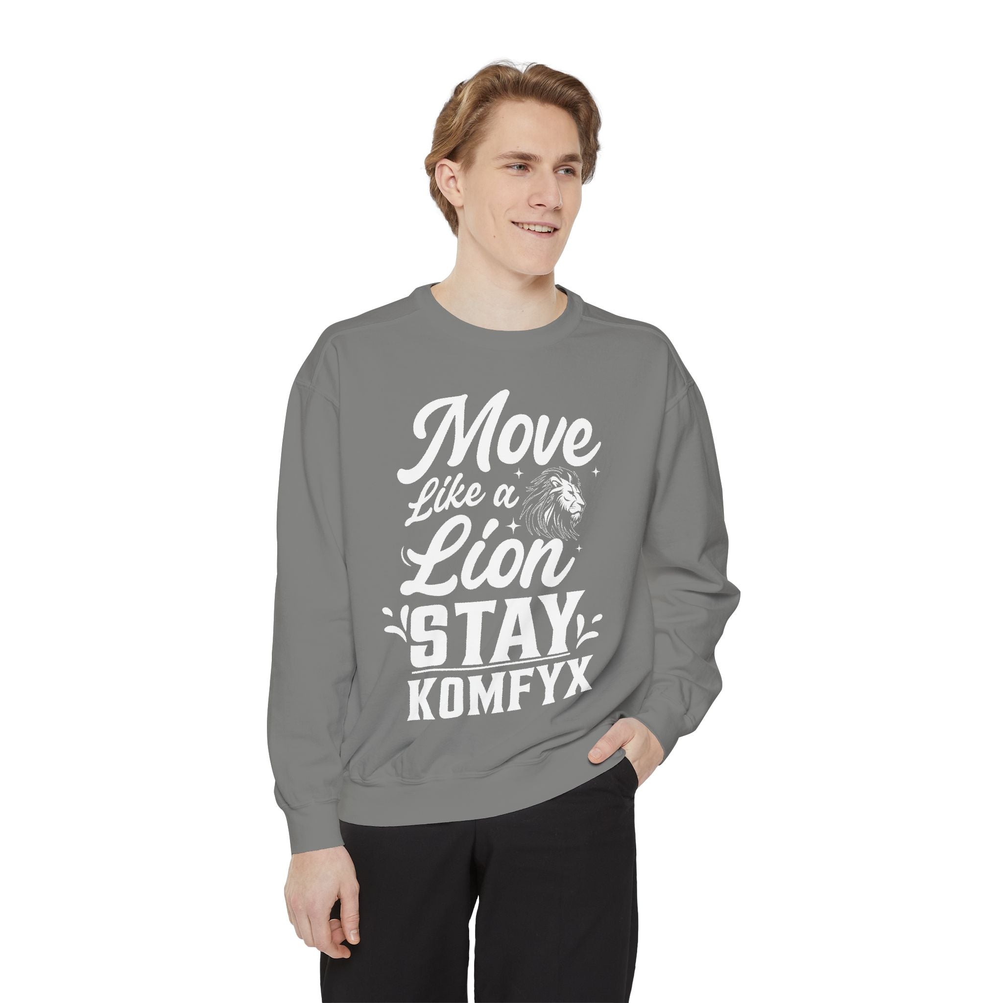 Move like a lion - Garment-Dyed Sweatshirt