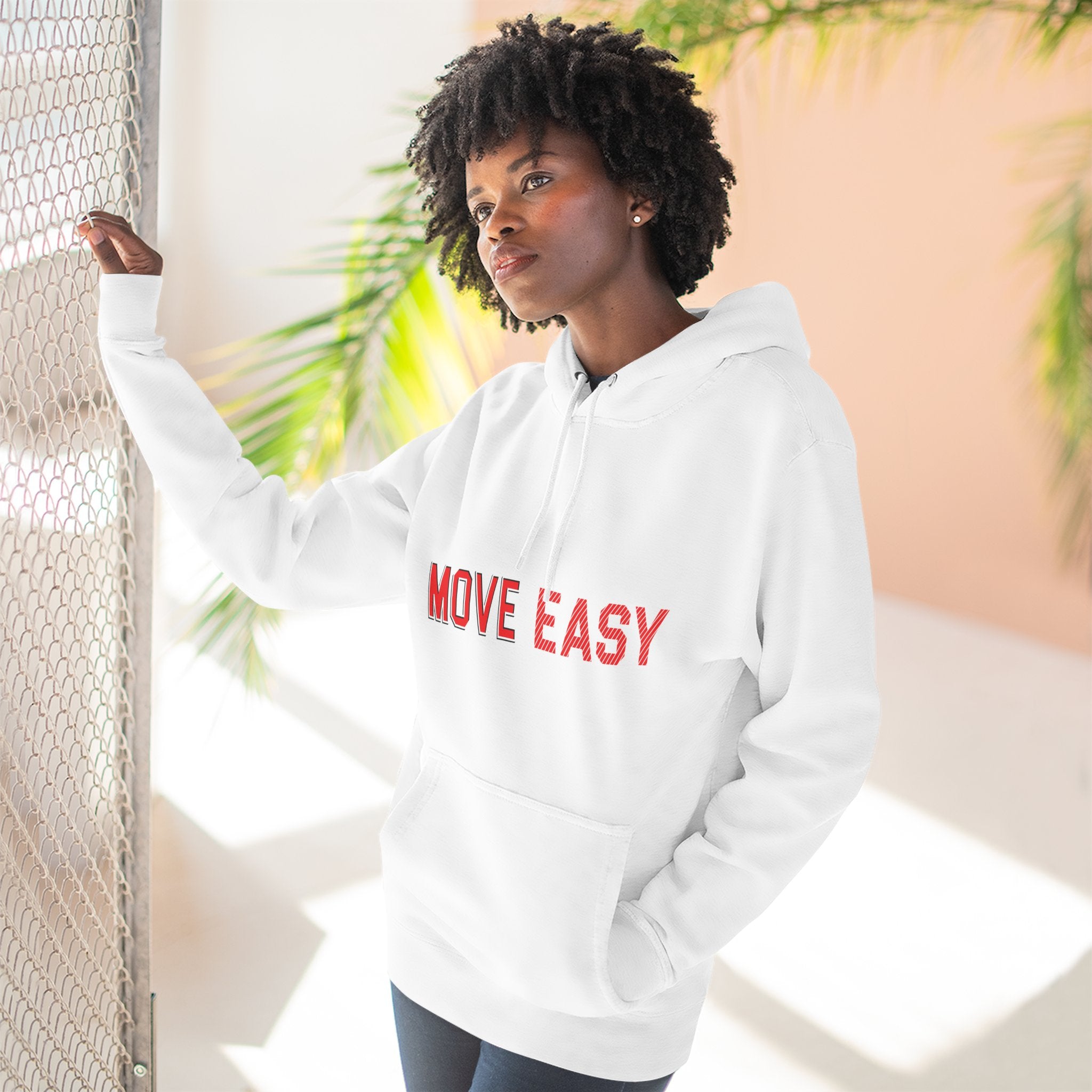 Move Easy - Stylish Three-Panel Fleece Hoodie