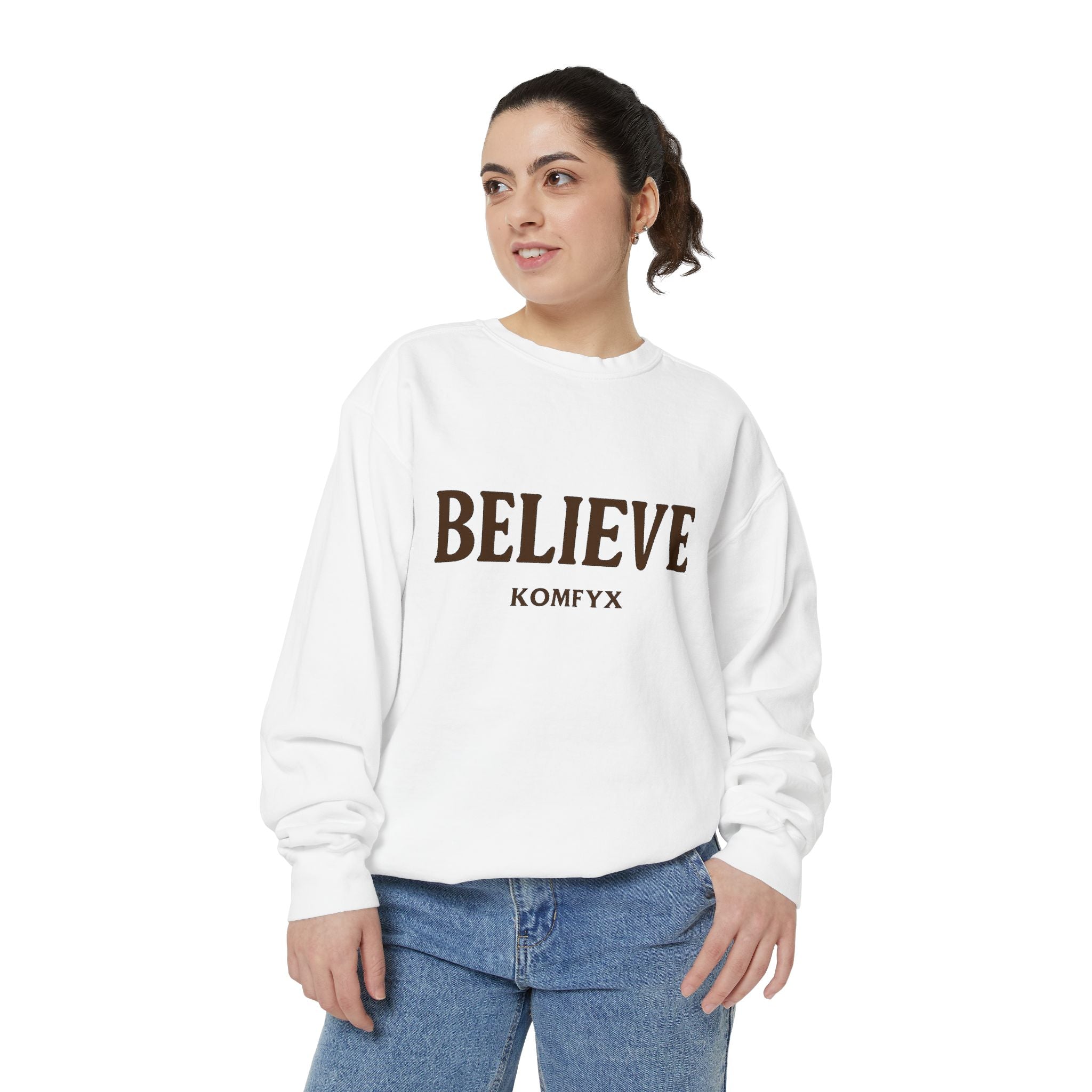 Believe KOMFYX - Garment-Dyed Sweatshirt