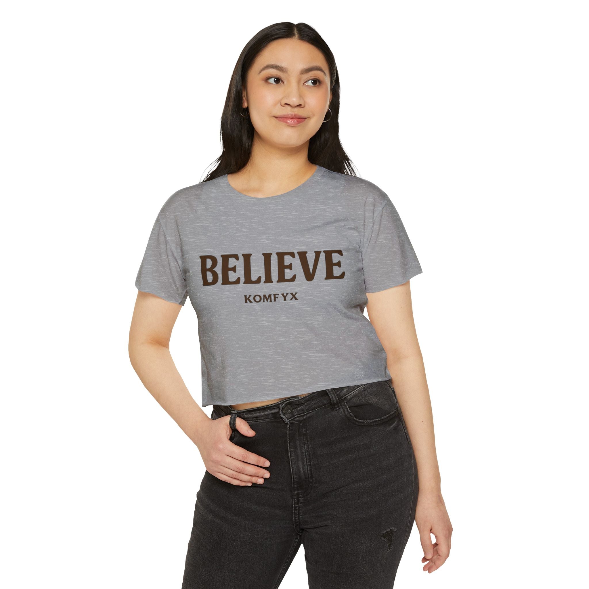 Believe KOMFYX - Women's Festival Crop Top