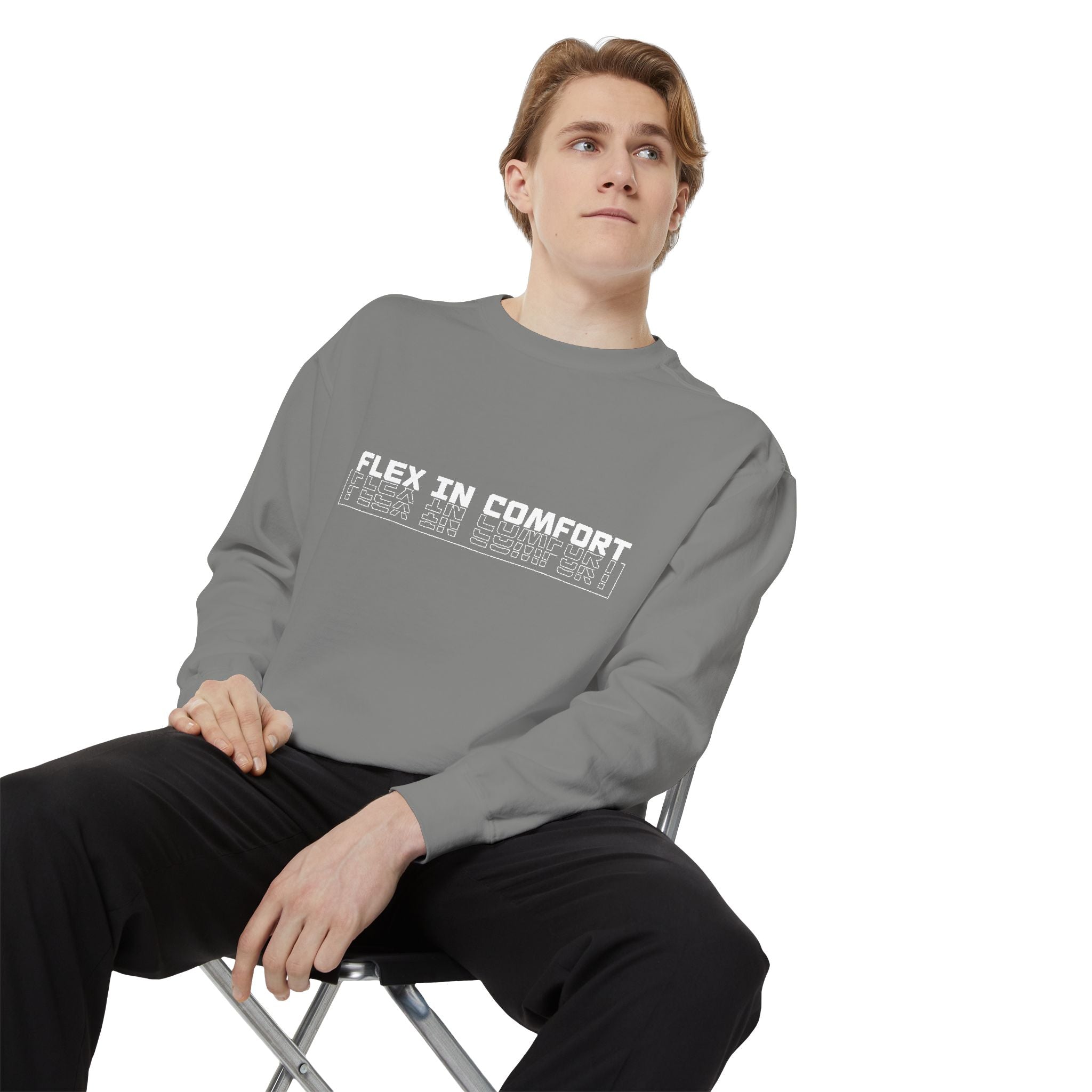 Flex In Comfort - Garment-Dyed Sweatshirt