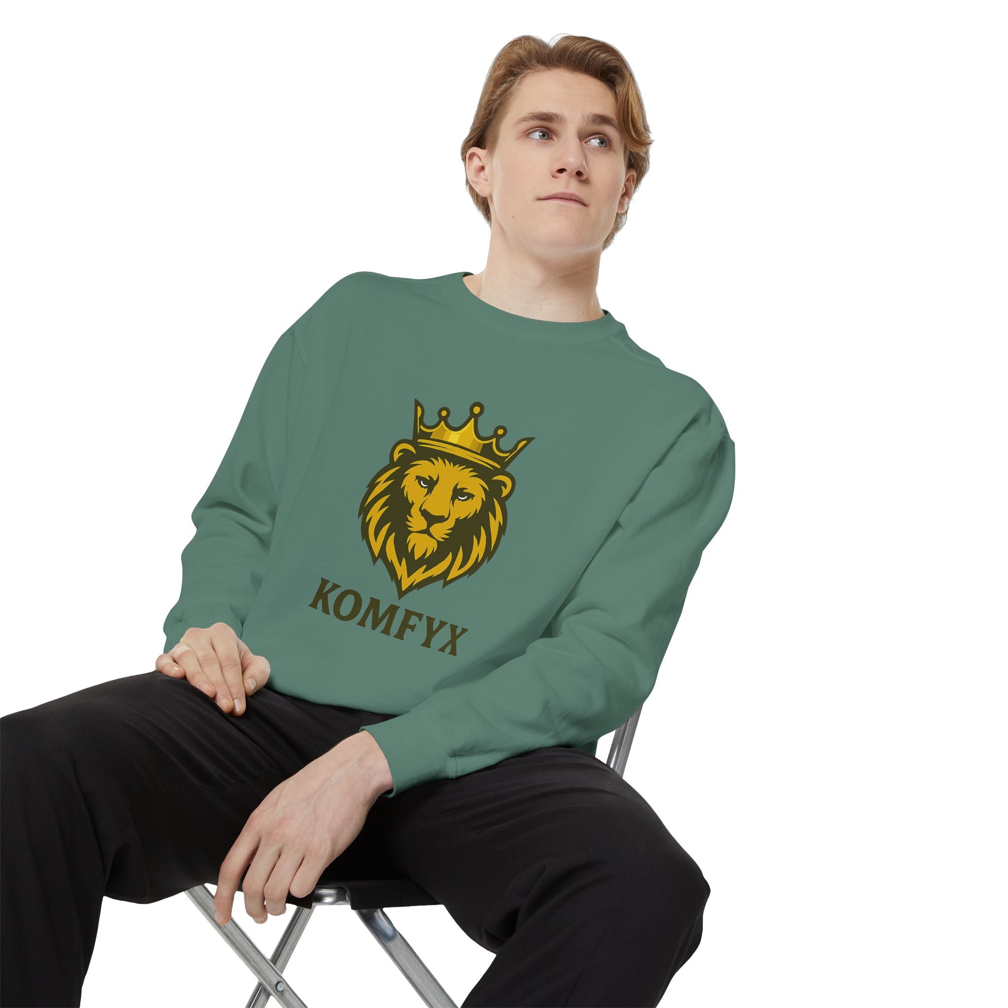 KOMFYX Lion - Garment-Dyed Sweatshirt