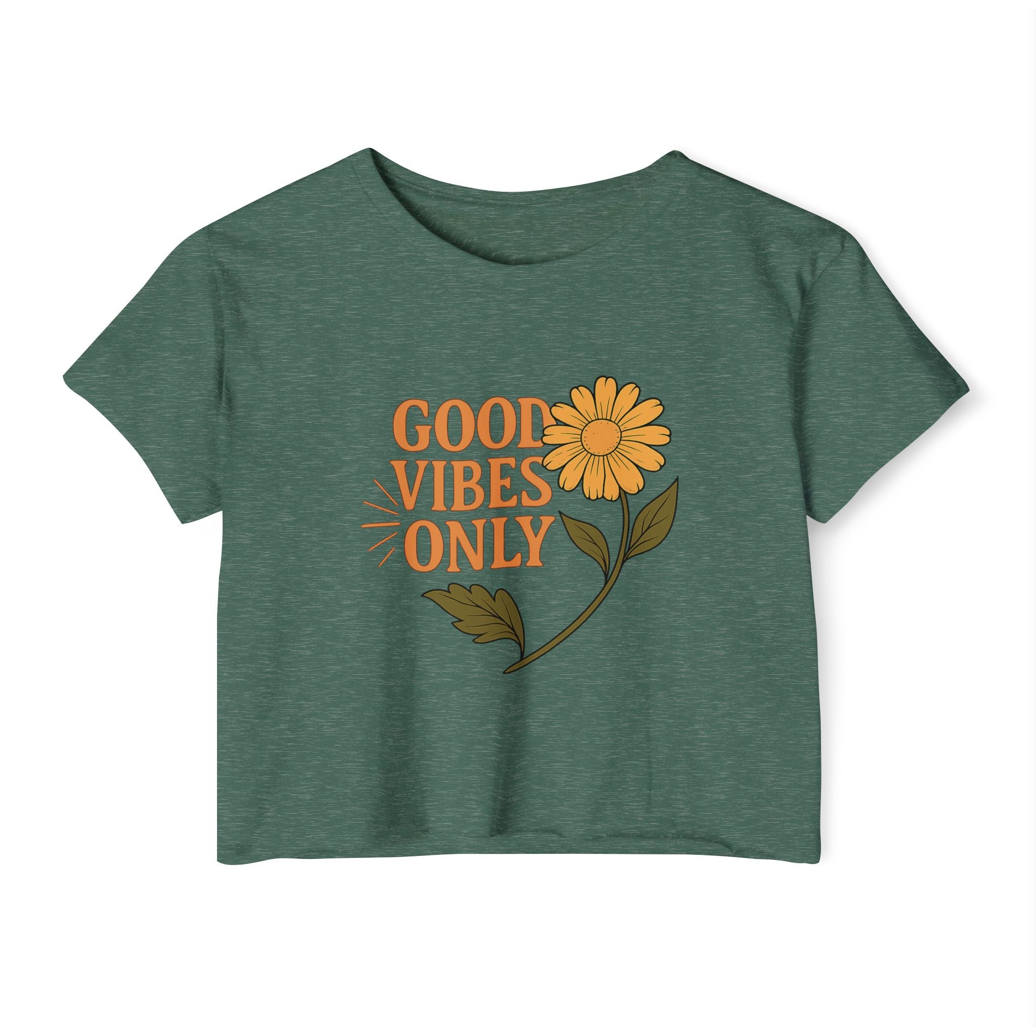 Good Vibes Only - Women's Festival Crop Top