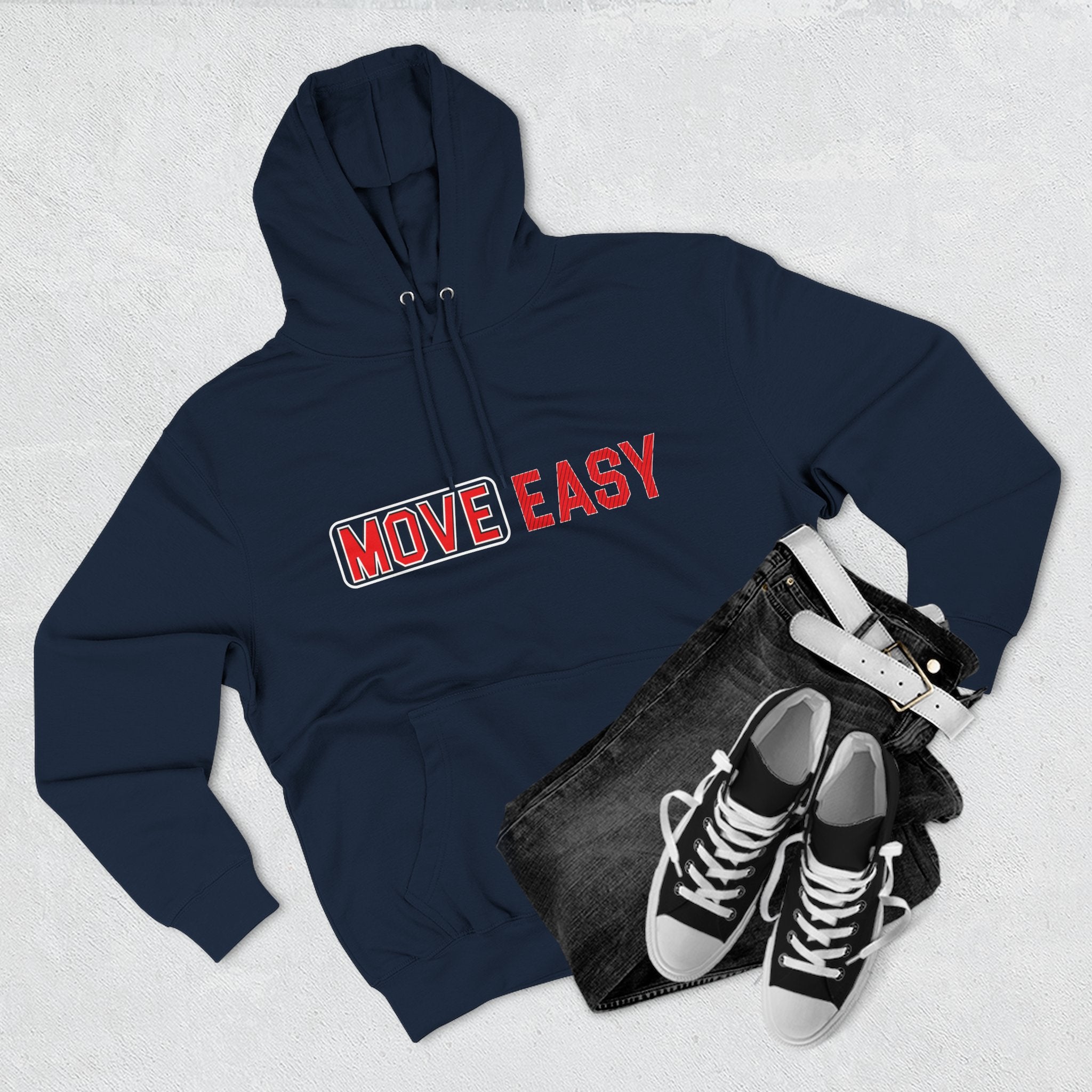 Move Easy - Stylish Three-Panel Fleece Hoodie