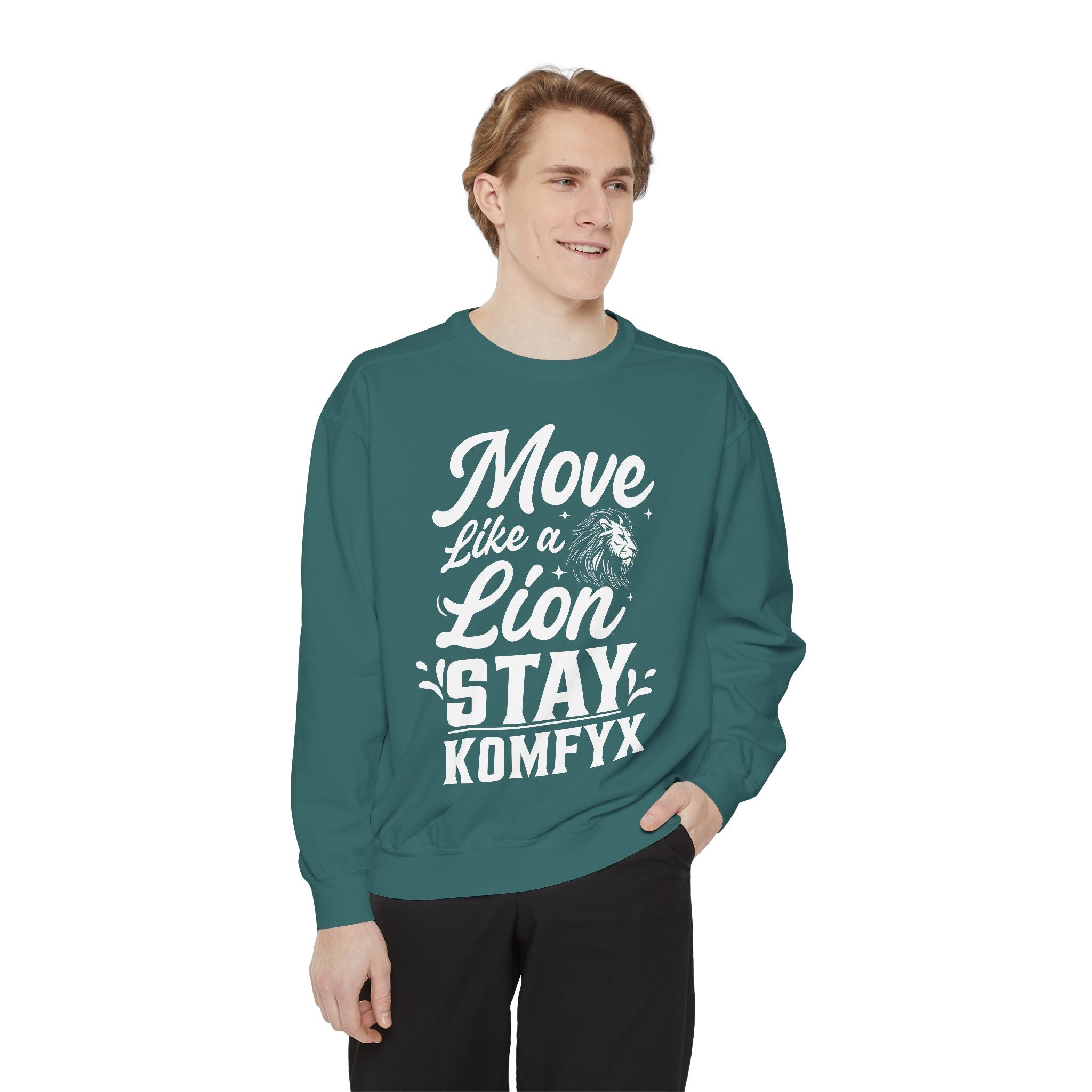 Move like a lion - Garment-Dyed Sweatshirt