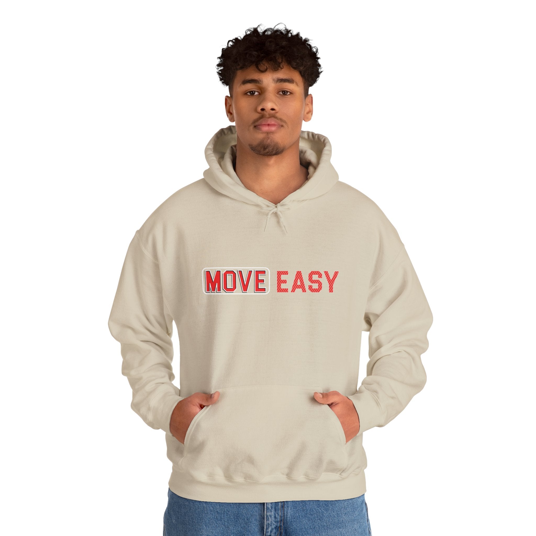 MOVE EASY -  Unisex Hooded Sweatshirt, Casual Hoodie,
