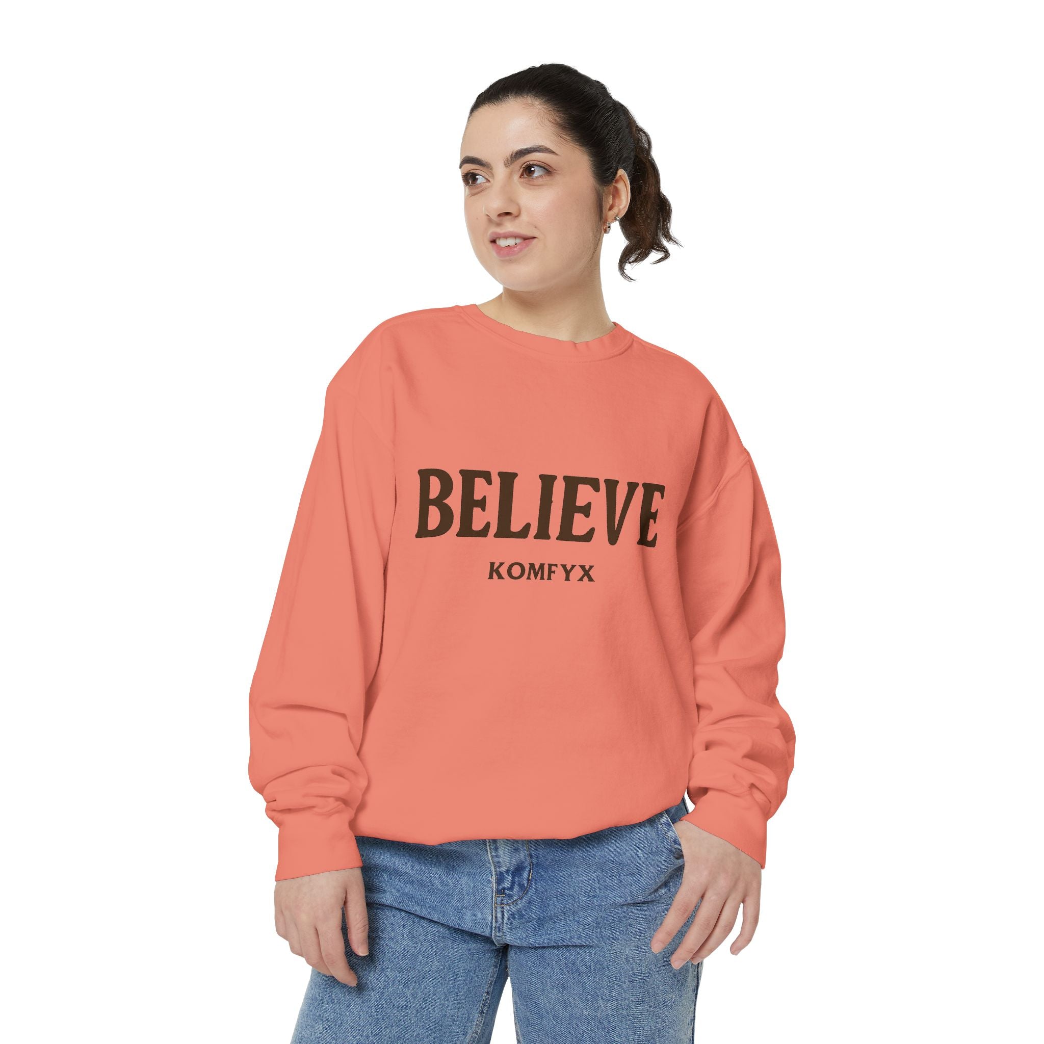 Believe KOMFYX - Garment-Dyed Sweatshirt