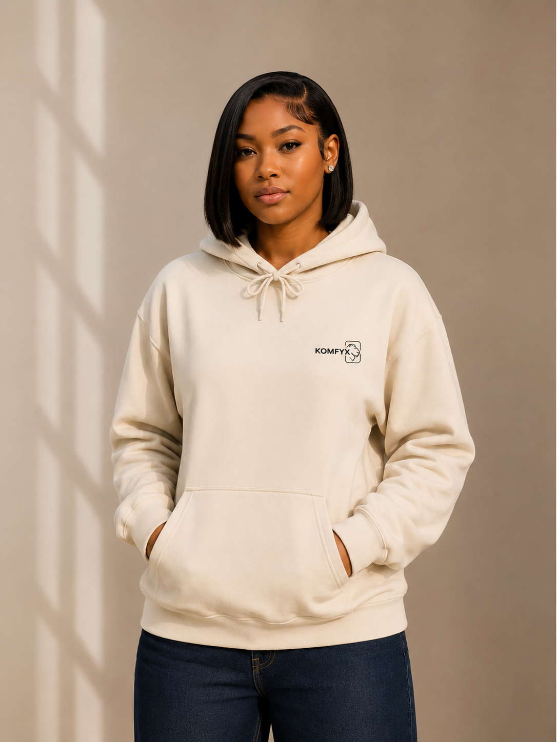 KOMFYX Signature Embroidered Hoodie | Elevated Everyday Comfort