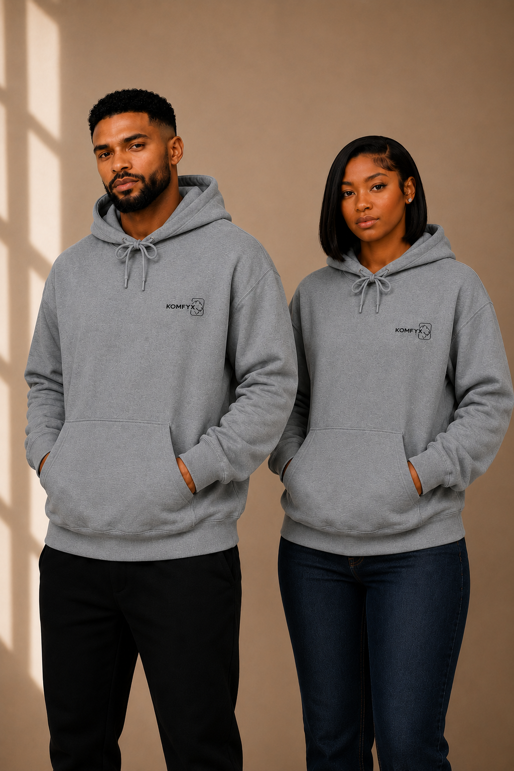 KOMFYX Signature Embroidered Hoodie | Elevated Everyday Comfort