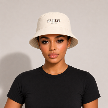 BELIEVE Bucket Hat | Premium Cotton Unisex Hat | KOMFYX