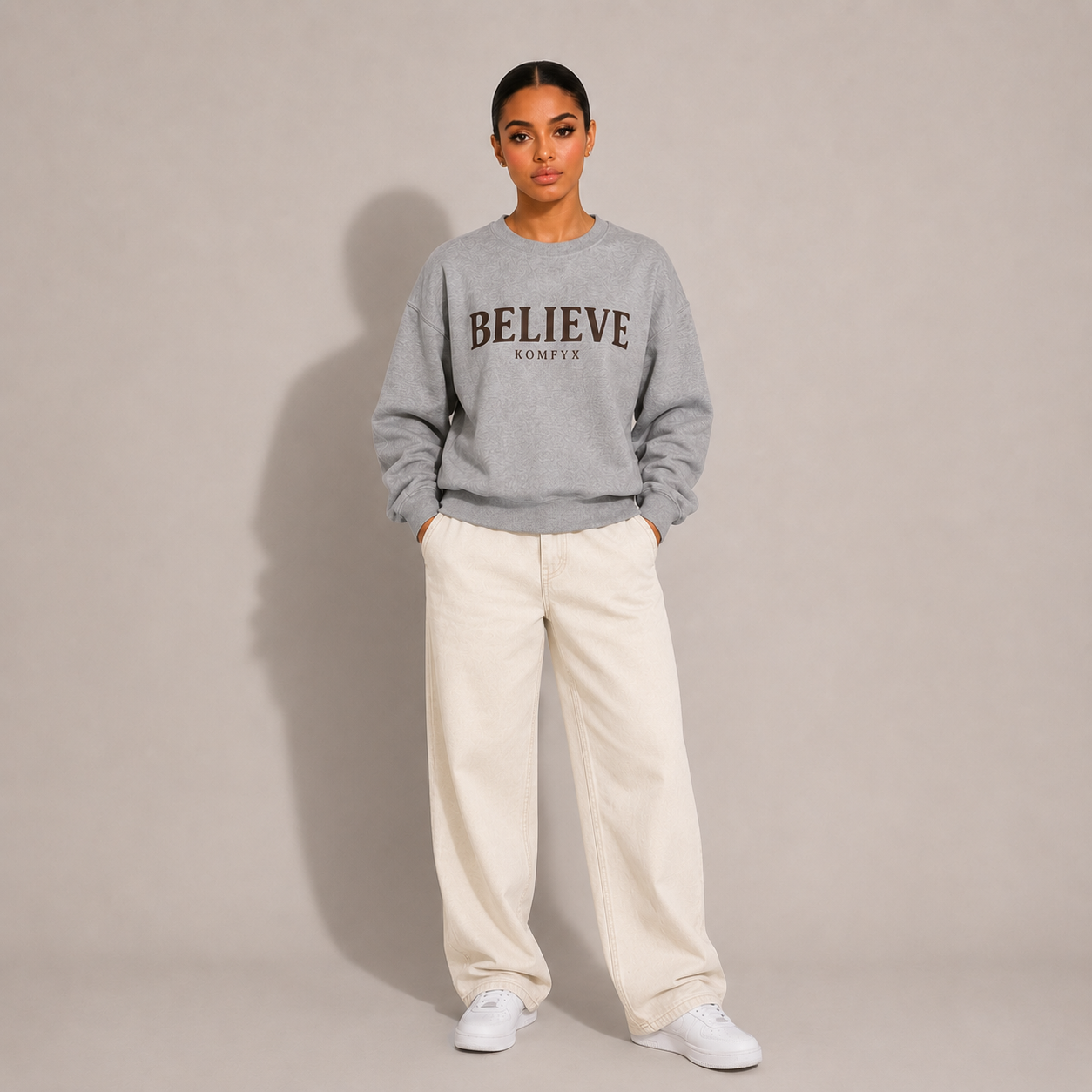 BELIEVE | Unisex Heavy Blend™ Crewneck Sweatshirt by KOMFYX