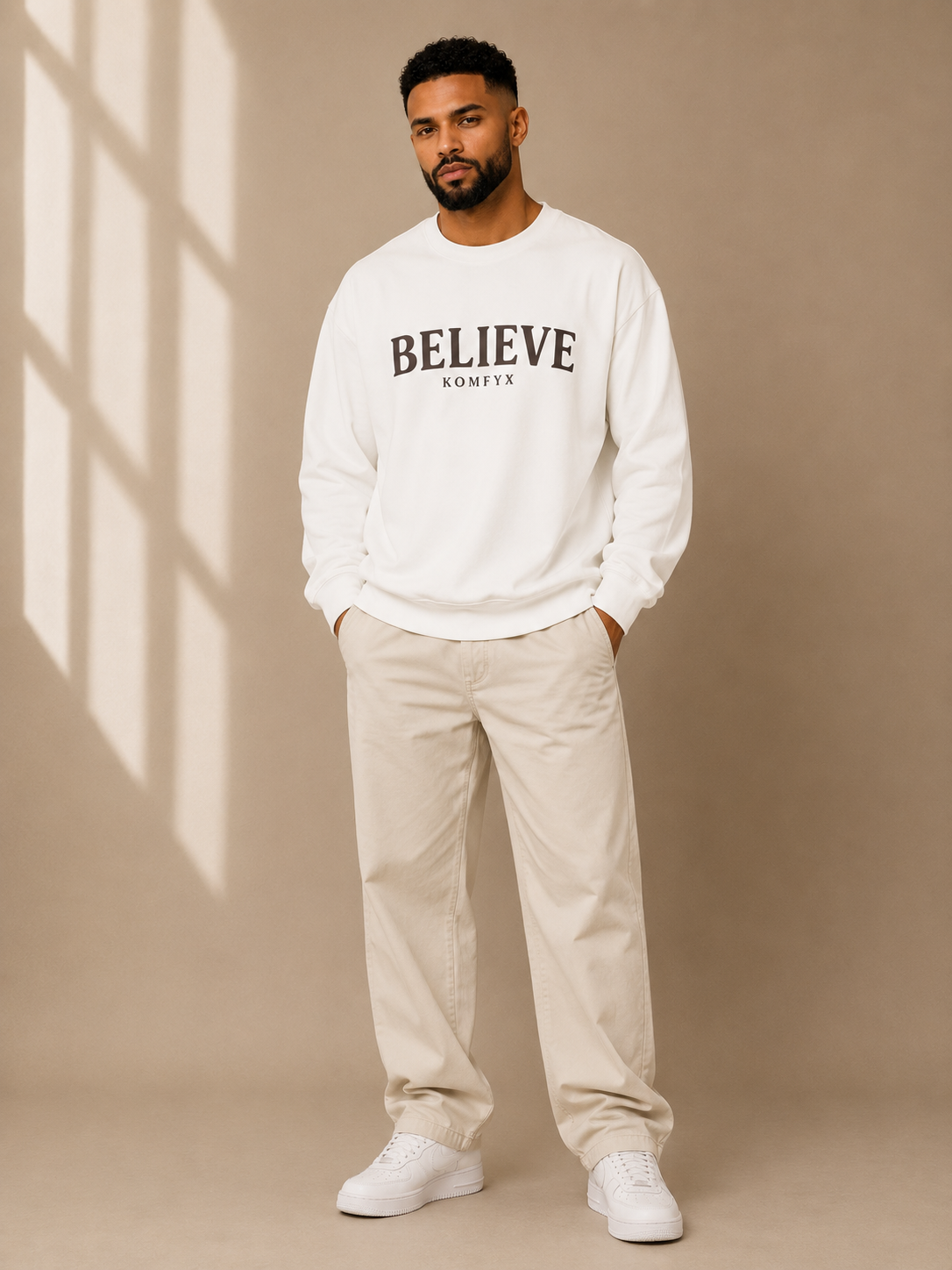 BELIEVE | Unisex Heavy Blend™ Crewneck Sweatshirt by KOMFYX