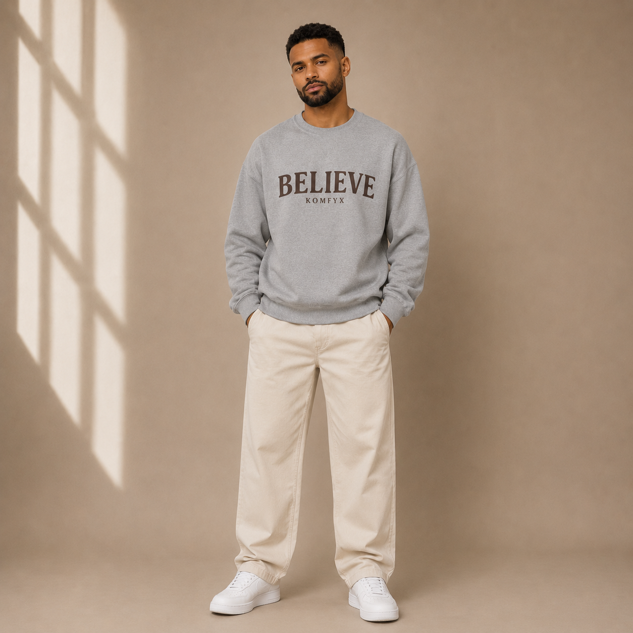 BELIEVE | Unisex Heavy Blend™ Crewneck Sweatshirt by KOMFYX