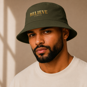 BELIEVE Bucket Hat | Premium Cotton Unisex Hat | KOMFYX