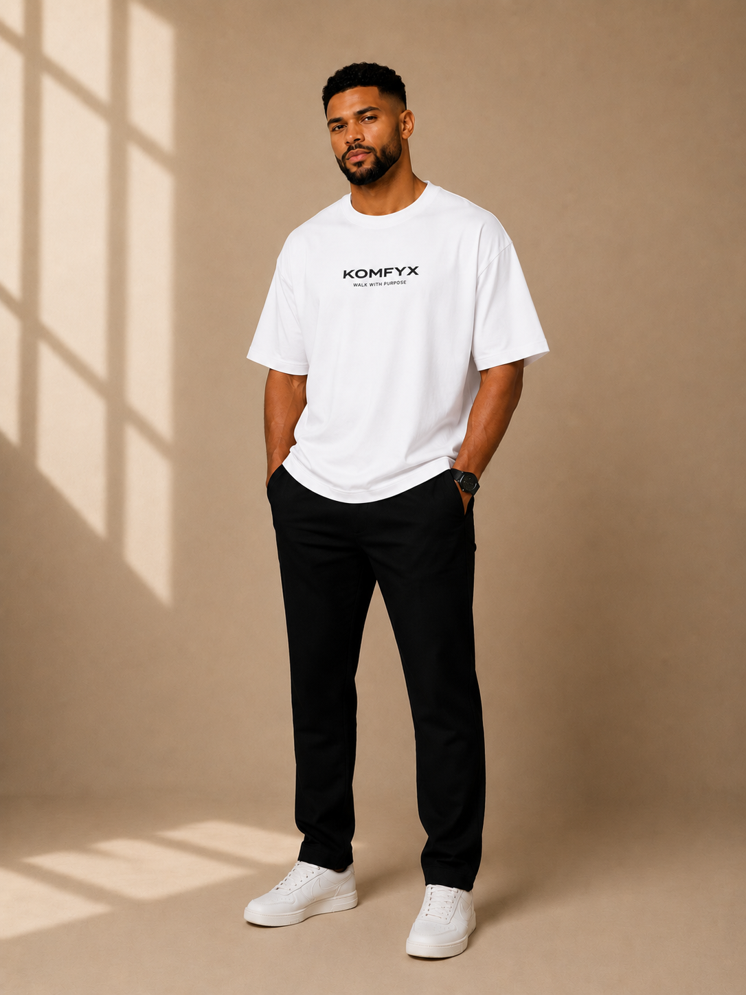 KOMFYX Essential Oversized Tee | Premium Men's Luxury T-Shirt